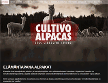 Tablet Screenshot of cultivoalpacas.com